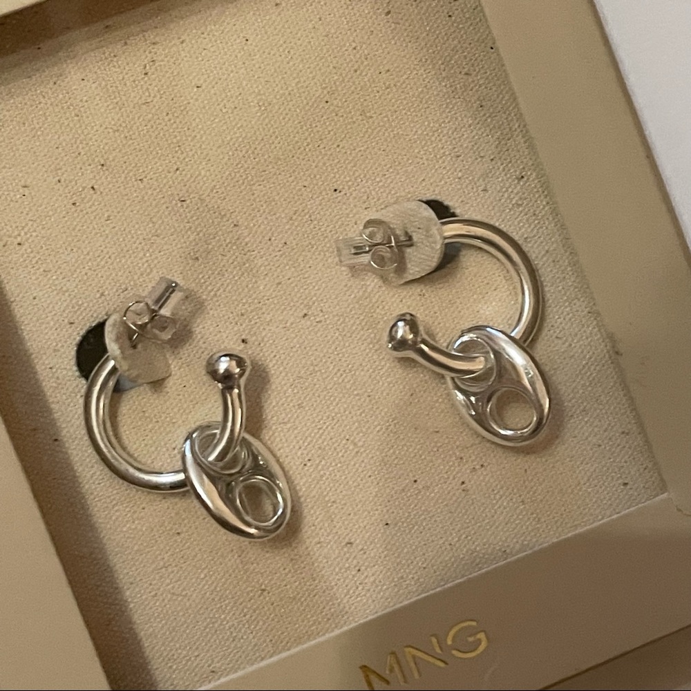Silver Soda Tab Hoop Earrings